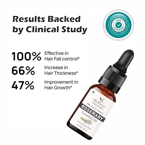 Image of Rosemary Essential Oil 100% Pure & Natural - Hair Growth, Skin Care & Aromatherapy - Undiluted, Steam Distilled - For Diffuser, Scalp & DIY - 30ml