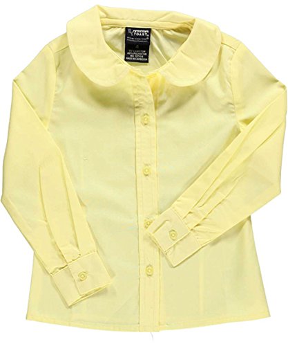 French Toast L/S Peter Pan Fitted Shirt (Sizes 4- 6X) - yellow, 62
