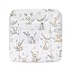 Balbina® Wickelunterlage Wasserdicht Wickeltischauflage Wickelauflage baumwolle 60x70 I Safari