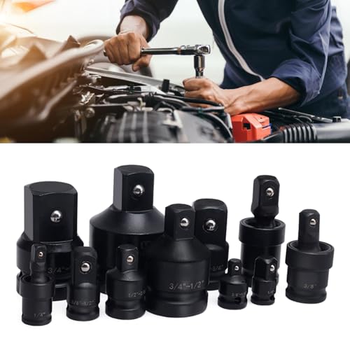 11pcs Socket Adapter and Reducer Suitable for Quick Tool Changes in Automotive Industrial Use Professional Mechanics Adapter Set - Image 2