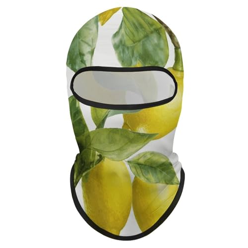 Máscara facial de balaclava de hojas de limón para hombres y mujeres, protección solar, transpirable, cubre todo el cabeza para senderismo, ciclismo, running y conducción miniatura 7