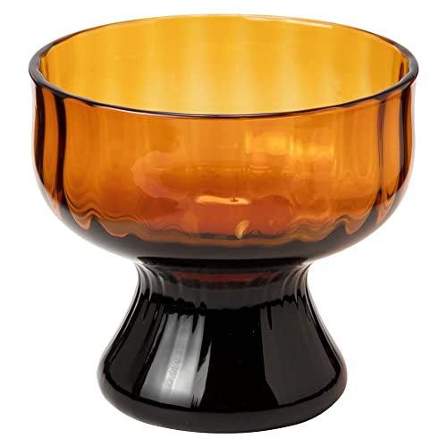 BYRON サンデー アンバー色 モール (MO-1024AMBM) 昭和モダン珈琲 懐かしいあの頃のレトロで可愛いカフェグラスを復刻 Retro sundae