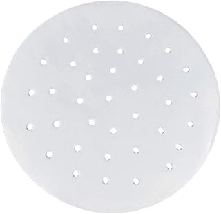 200 SZTUK 7,5 cala Frytownica powietrzna wkładki do pergaminu okrągłe, papier frytkownicy powietrznej, nieprzywierający arkusz wkładki do gotowania na parze do blachy do ciasta