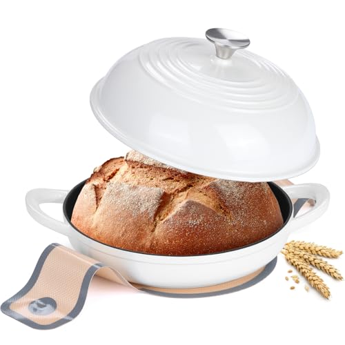 Enameled Cast Iron Bread Oven, Leonyo Dutch Oven for
