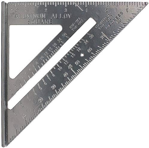GOPAL IMPORTS Aluminum Triangle Square Ruler - Precision Woodworking & Construction Framing Tool with Easy-Read Layout Markings, Durable Quick Protractor for DIY and Professional Use (1)-picture-19