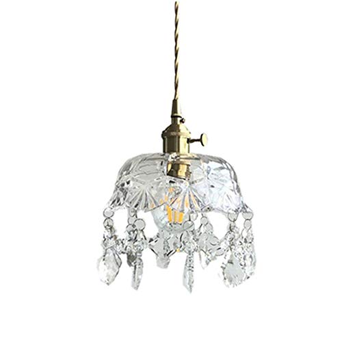 Lámpara colgante de vidrio para comedor moderno y luces vintage para isla de cocina