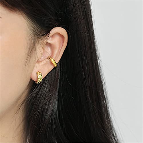Boucles d'oreilles géométriques Argent 925 concaves haut de gamme - 3