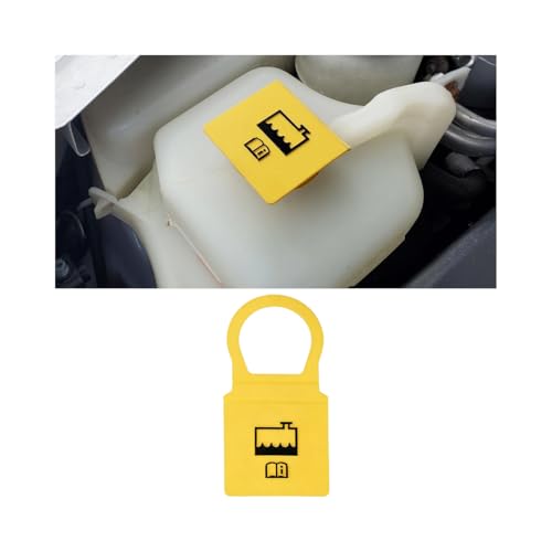 FALVFUN Car Engine Coolant Reservoir Cap, Vehicle Radiator Coolant Recovery Overflow Tank Cap Reaplces 52079331 55111074AA, Compatible with TJ WJ KJ XJ Compass Viper Liberty