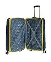Rockland Melbourne Hardside Expandable Spinner Wheel Luggage, Checked Large 28", Navy — image 9