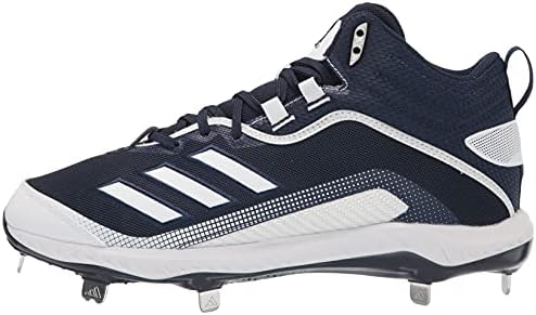 adidas Men's FV9359 Baseball Shoe, Navy Blue/White/White, 17 | Image 7