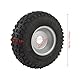 16x8 7 ATV UTV -Reifen mit Randreifen und Radersatz 6PR -Punktionsnachweis für ATV UTV Go Kart Cart mit 3 Loch -Hub und Speziell Gestaltetem Profilmuster