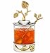 Godinger Silver Art Leaf Jam Jar With Spoon