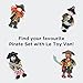 Le Toy Van - Wooden Pirates Collection Budkins | Pirate Toy Characters | Buccaneers Pirates Gift Pack | Pretend Play Pirate Toys - Collect The Whole Crew
