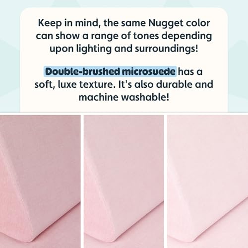 Image of Nugget - The Original Play Couch for Kids - Modular Foam Children's Sofa for Playroom, Imagination, & Creative Open Ended Play - Washable & Convertible Playroom Furniture, Heartthrob
