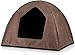 Knuffelwuff Hundehöhle Hundezelt Yucatan passend für Hundebetten, Hundematten, Hundekörbchen, Hundekissen M-L 90 x 70 x 70cm Braun