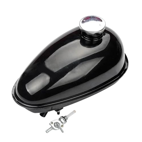 Réservoir carburant moto en métal 3L avec interrupteur et capuchon pour vélo motorisé