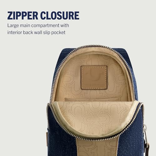 Image of True Religion Women's Sling Bag, Small Travel Backpack with Adjustable Shoulder Crossbody Strap