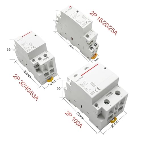 Interruptor de contactor modular doméstico DC 12V para domótica 3