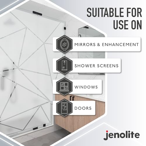 JENOLITE Frosted Glass Spray Paint | OPAQUE MATT FINISH | 400ml | Frosted Window Treatment For Added Privacy | Semi-Transparent Spray For Windows & Doors | Glass Frosting - Cosy Home Interiors JENOLITE Frosted Glass Spray Paint | OPAQUE MATT FINISH | 400ml | Frosted Window Treatment For Added Privacy | Semi-Transparent Spray For Windows & Doors | Glass Frosting - Image 7