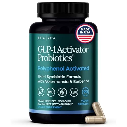 GLP-1 Supplement for Weight Loss & Appetite Control for Men and Women with Akkermansia, Berberine, Inulin, EGCG, Resveratrol, Hops, Polyphenols – Supports Digestion, Hunger, Cravings, Gut Health