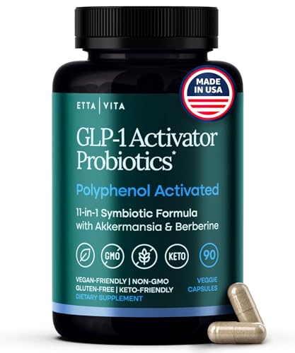 GLP-1 Supplement for Weight Loss & Appetite Control for Women and Men with Akkermansia, Berberine, Inulin, EGCG, Resveratrol, Hops, Polyphenols - Supports Digestion, Hunger, Cravings, Gut Health