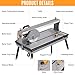 Hoteche 8-Inch Wet Tile Saw - 8A Benchtop Power Masonry Cutting Tool with Stand