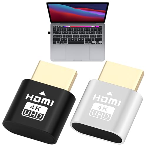 2-pack 4K trådlös HDMI-strömningspinne, spegeladapter för TV/PC/mobil, Plug & Play smart mediemottagare, åtkomst till alla kanaler, Ultra HD-gjutenhet