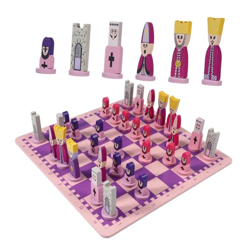 Jeu d'échecs en bois lisse pliable, un coffret de prestige pour débutants