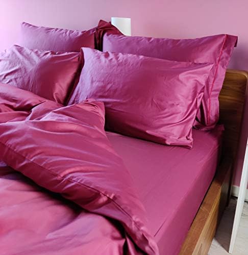 Fitted Bedding Sheet King Size.100% Cotton Satin,300 Thread Count, Plain White, 5 Star Hotel Quality.