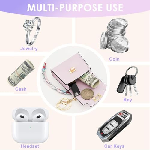 Image of SANNIDHI Bag Charm Mini Backpack Keychain for Women Small Pouch Coin Purse Headset Bag Key Ring for Woman Girls