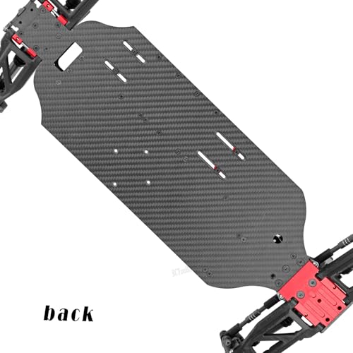 Image of RC Upgrades Part Chassis Protect Armor Skid Plate Guard for 1 /10 F0rd F15O Rapt0r R(101076-4),Carbon Fibre hassis Protect Armor Hops Up,Red