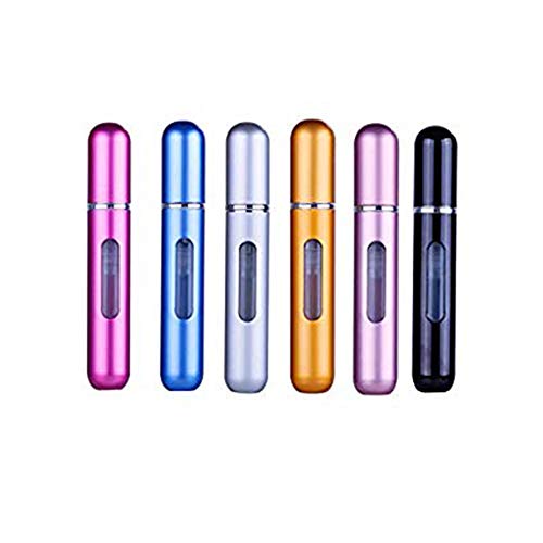 Reise-Parfümflasche, 6 Stück, nachfüllbare Parfümflasche, tragbare Mini-Duftzerstäuber, Flasche für Reisen, 5 ml Cover
