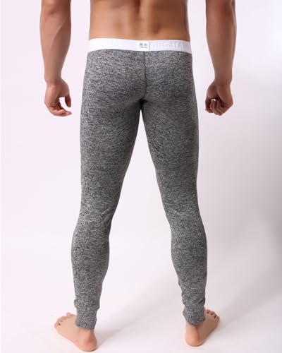 Men’s Lightweight Pouch Long Johns Base Layer Thermal Underwear Pants Leggings4