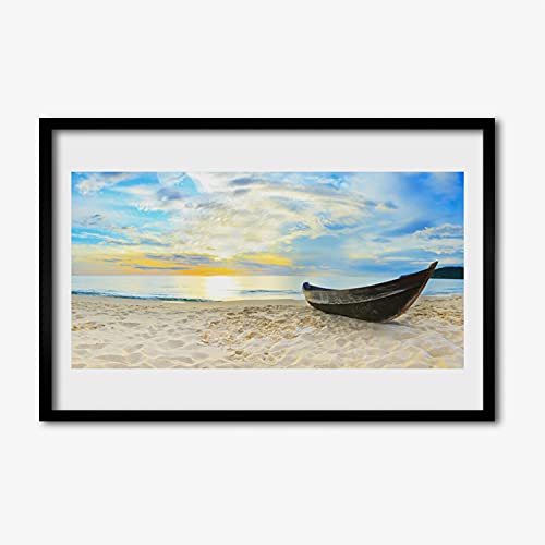 Image photo avec cadre mer et plage pour créer une ambiance vacances au salon