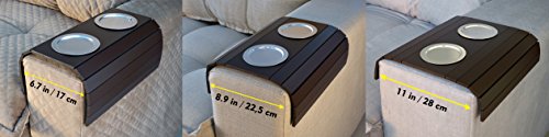 Sofa Couch Arm Tray Table With 2 Cup Holders. Elegant Design. #TOP5