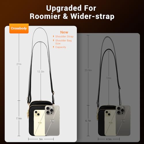 Image of YINHEXI Small Crossbody Bags for Women, Mini Cell Phone Wallet Purse, Shoulder Bag for Women and Men