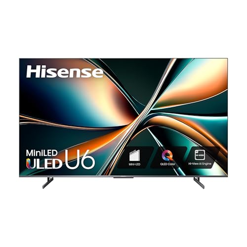 Hisense 85-Inch Class U6 Series Mini-LED ULED 4K UHD Google Smart TV (85U6N) - QLED, Motion Rate...