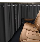 Rideau De Séparation Voiture 180x100cm - Pare-Soleil En Daim Avec Aimants - Occultant Pour Camping Ou Bébé