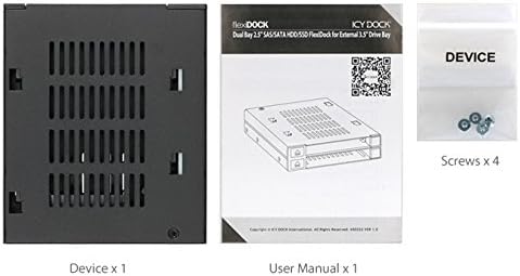 ICY DOCK Dock Tool-Less Hot-Swap SATA/SAS para 3.5” miniatura 11