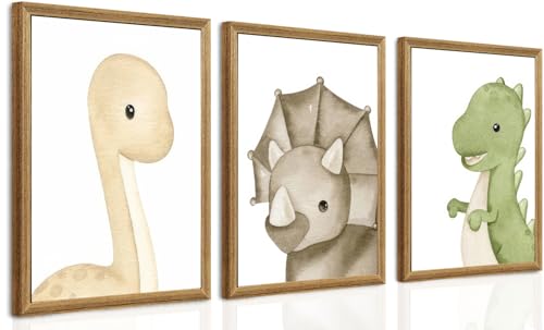 arfitest Dinosaur Wall Art Kids Boys Room Canvas Wall Decor