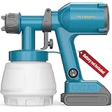 Tilswall Cordless Paint Sprayer Compatible with Dewalt 20V Battery (Battery Not Included), Portable Spray Paint Gun with 33.8 fl oz Container, 3 Spray Modes for House Fence Wall Wood Furniture