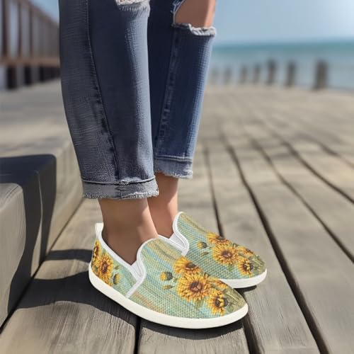 JoyLamoria Retro Butterfly Print Slip on Sneakers Mesh Fashion Running Shoes Sneakers Women Men Walking Shoes Arch Support Causal Flats4
