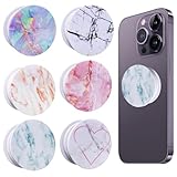 6er-Pack Handyhalterungen Handy Fingerhalter Knopf Zum Festhalten Ausziehbarer Halter Für Smartphones Und Tablets 360° Drehbar Faltbar Einziehbar 6 Verschiedene Muster