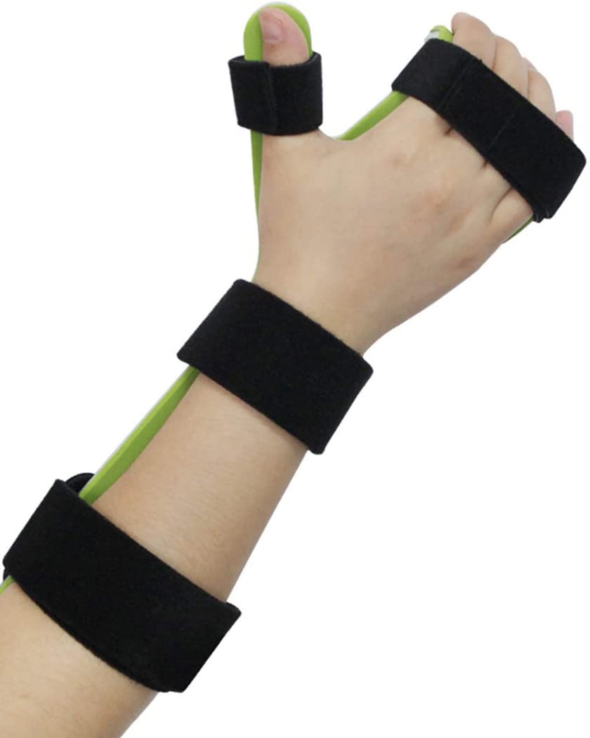 Ortesis ajustables para muñeca y mano, soporte de aleación de aluminio, férula para mano, inmovilización nocturna, soporte para dedo, dispositivo de entrenamiento de rehabilitación, derecha