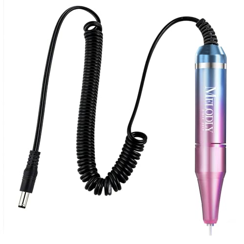 Melodly Professional Nail Drill Pen with Black Spring Connecting WirePart Replacement