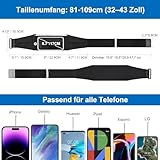 Razobws Laufgürtel Handy, Handytasche Joggen mit Verstellbarem Gummiband Running Belt für Laufen Sport Fitness Laufgurt Joggen für Handy unter iPhone Samsung mit 6,8 Zoll Touchscree