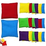 Puf pequeño, 20 Unidades de pufs Coloridos de 1, 97 x 1, 97 Pulgadas para Juegos de Lanzamiento, Equipo de Juego Suave para niños y Adultos, Actividades de Lanzamiento y Juegos de Carnaval