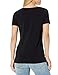 Amazon Essentials Women's Regular-Fit Short-Sleeve Scoop Neck T-Shirt (Available in Plus Size), Pack of 2, Black/White, Medium