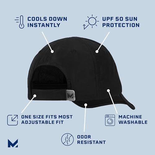 Mission 109344-001-ONE SIZE Cooling Performance Hat, Black - Unisex Baseball Cap For Men & Women - Lightweight & Adjustable - Cools Up To 2 Hours - Upf 50 Sun Protection thumb #1