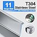 OUGOO 10x18 Inch Undermount Bar Sink, Handmade 304 Stainless Steel Kitchen Sink, Rear-Set Drain, 6